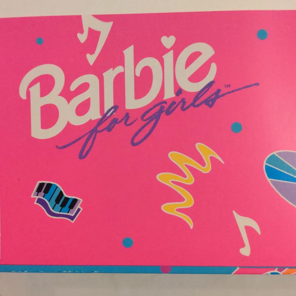 Vintage VTG Barbie 3 Ring Folder, Rock and Roll